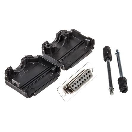HARTING Konektor D-Sub, počet kontaktů: 15, orientace těla: Rovný, Kabel Vnitřní, Sestava zástrčky D-Sub, Zásuvka