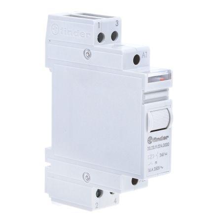 Finder Modulární krokové relé Lišta DIN 16A 24V dc 20
