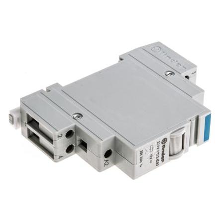 Finder Výkonové relé DPST Lišta DIN 20A 12V dc 22