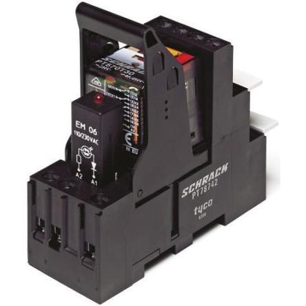 TE Connectivity Výkonové relé DPDT Lišta DIN 12A 115V ac PT
