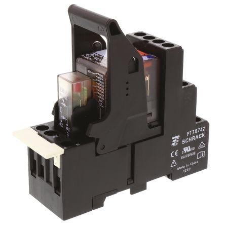 TE Connectivity Výkonové relé 4PDT Lišta DIN 6A 24V dc PT
