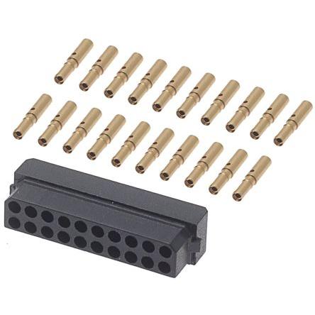 HARWIN Sada konektorů PCB, řada: Datamate, obsahuje: Krimpování, 20kolíková zásuvka DIL samice, Sada konektoru