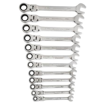 Sada klíčů, počet kusů: 12, Uhlíková ocel, 8 to 19 mm GearWrench
