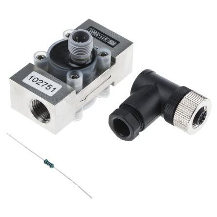 RS PRO Průtokoměr 125 °C 0.25L/min 6.5L/min BSP 1/2 ZBP, 1/4 BSP