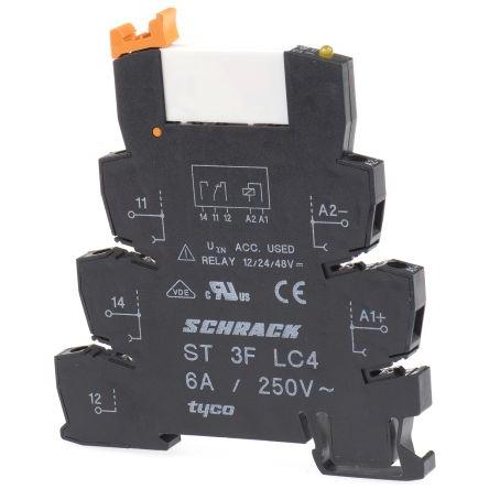 TE Connectivity Relé rozhraní 24V dc SPDT Lišta DIN SNR