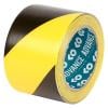 Výstražná páska Pryžová pryskyřice, Žlutá, Černá Polyvinylchlorid 0.14 mm 75mm, délka: 33 m AT8 Advance Tapes