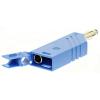 Hirschmann Test & Measurement Banánek, 4 mm, 60V dc, 24A, Modrá, Vnější Šroubová, materiál kontaktu: Slitina berylia a