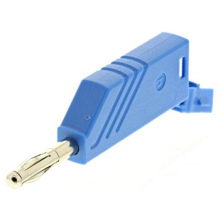 Hirschmann Test & Measurement Banánek, 4 mm, 60V dc, 24A, Modrá, Vnější Šroubová, materiál kontaktu: Slitina berylia a