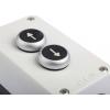 Eaton Zapouzdřené tlačítko Okamžité, řada: RMQ Titan M22 IP65 SPDT Černá Plastové, počet výřezů: 2 Šipka