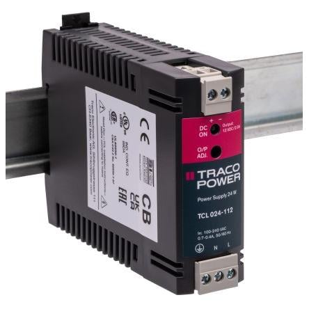 TRACOPOWER Napájecí zdroj na lištu DIN TCL, počet výstupů: 1 Spínaný režim 375 V dc, 264V ac 2 A AC/DC 15V dc DC 24 W