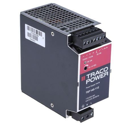 TRACOPOWER Napájecí zdroj na lištu DIN TSP, počet výstupů: 1 Spínaný režim 264V ac 12 A St. 14V dc DC 144 W