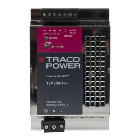 TRACOPOWER Napájecí zdroj na lištu DIN TSP, počet výstupů: 1 Spínaný režim 264V ac 15 A St. 28V dc DC 360 W