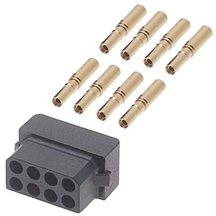 HARWIN Sada konektorů PCB, řada: Datamate, obsahuje: 8cestná zásuvka DIL samice, Krimpování, Sada konektoru