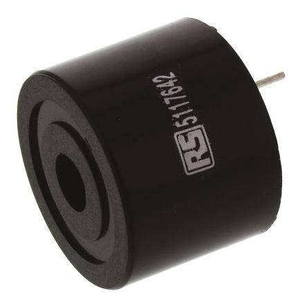 Součást piezoelektrického bzučáku 16V dc 3 V dc 80 dB, Průchozí otvor 18 mm Nepřetržité Interní RS PRO