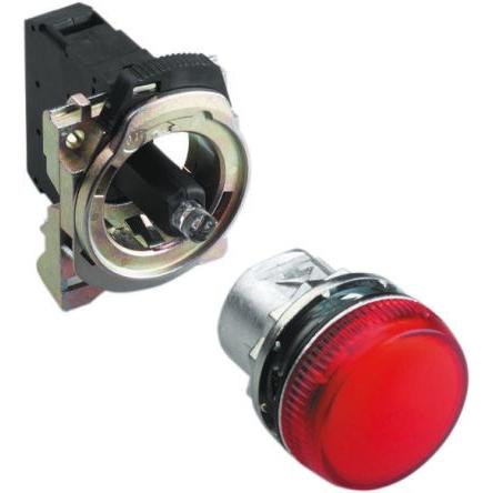 Allen Bradley Kontrolka, řada: 800F Montáž do panelu LED Červená, průměr výřezu: 22 mm IP66 Kulatý 240V
