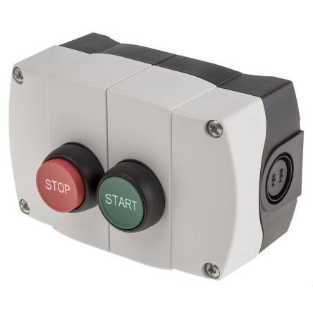 Allen Bradley Zapouzdřené tlačítko Start-Stop (spuštění/vypnutí) IP66 1 NO/1 NC Zelená, Červená Plastové