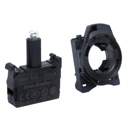 Allen Bradley Blok kontaktů, řada: 800F Blok světel 24V Šroub LED