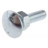 RS PRO Vratový šroub, Lesklý zinek, Ocel, Metrické, délka: 25 mm, délka: 100 mm