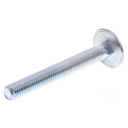 RS PRO Vratový šroub, Lesklý zinek, Ocel, Metrické, délka: 50 mm, délka: 100 mm
