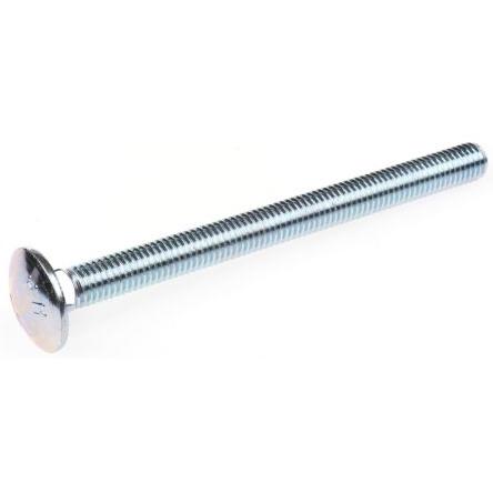RS PRO Vratový šroub, Lesklý zinek, Ocel, Metrické, délka: 75 mm, délka: 100 mm