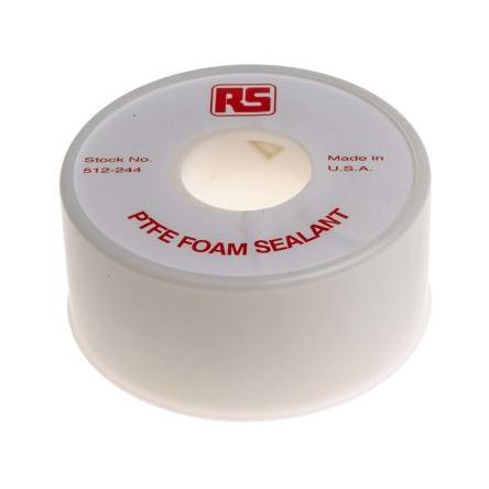 Páska PTFE, Bílá RS PRO, délka: 2 m 7mm 2.5 mm