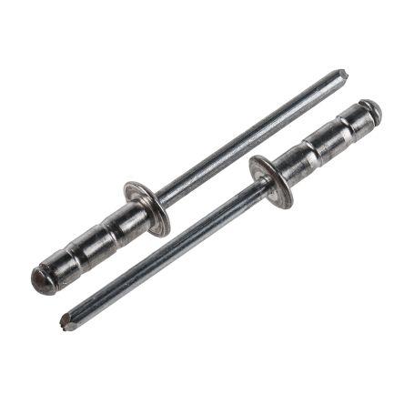 POP Nýt, Hliník, délka nýtu: 14 mm, Obyčejný Ocel Slepý, průměr nýtu: 4 mm