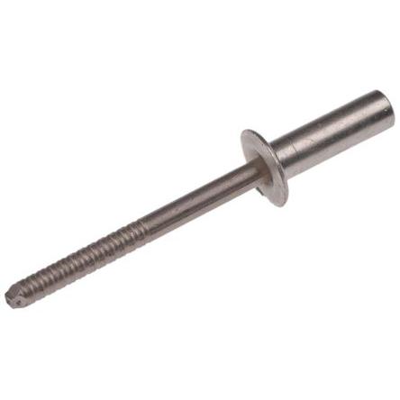 Pop Rivets Nýt, Nerezová ocel, délka nýtu: 15.5 mm, Obyčejný Nerezová ocel Slepý, průměr nýtu: 4.8 mm