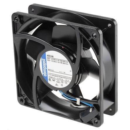ebm-papst Axiální ventilátor, řada: 4000 N, průtok vzduchu: 160 m³/h 19 W 230V ac 840 mA IP54 119 mm 119mm 38 mm