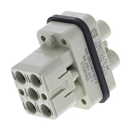 HARTING Vložka napájecího konektoru pro vysoká zatížení 40A Vnější Han Q 7