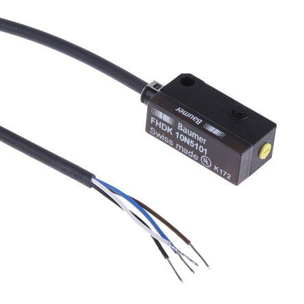 Baumer Fotoelektrický snímač, řada: FHDK 10N LED Blok 4kolíkový M8, výstup: NPN Difuzní IP65