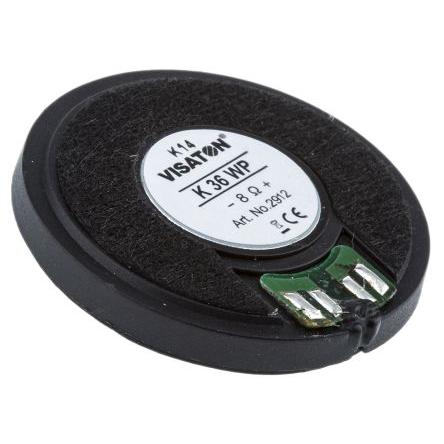 Reproduktor 36 mm K 36 WP 8 OHM 1W, 8 Ω Visaton Plný rozsah 300 Hz 20 kHz
