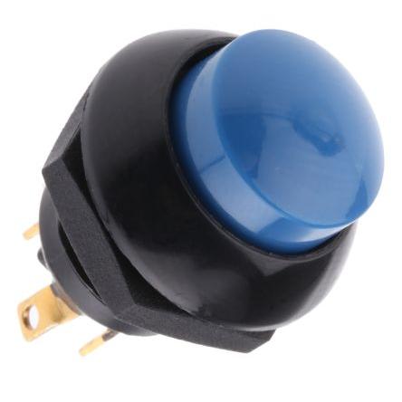 Otto Tlačítkový spínač, řada: P9 IP68 SPDT Panel Okamžité 5A, barva LED: Modrá 28 V dc 115 V ac