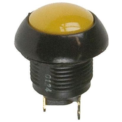 Otto Tlačítkový spínač, řada: P9 IP68 SPDT Panel Okamžité 0.5 in 5A, barva LED: Žlutá 28 V dc 115 V ac