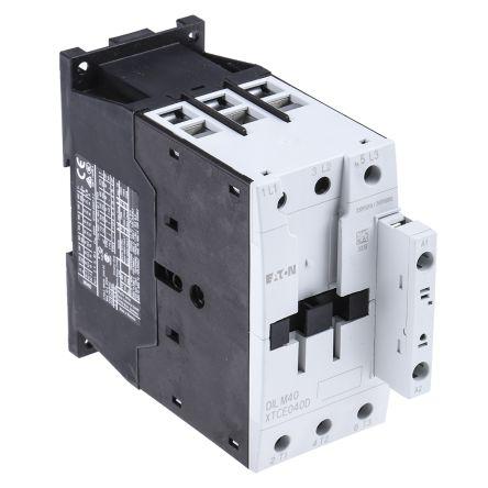Eaton 1 NO Stykač napětí ve vinutí 230V ac 3pólový 40 A 400V ac 18.5 kW s 3 NO kontakty 230V ac Řízení motoru,