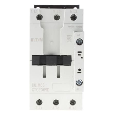 Eaton 1 NO Stykač napětí ve vinutí 400V ac 3pólový 65 A 400V ac 30 kW s 3 NO kontakty 400V ac Řízení motoru, Rezistivní