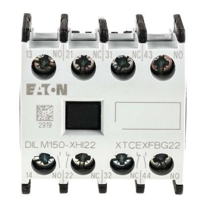 Eaton Pomocný kontakt 2 NC/2 NO 4 Přední upevnění, rozsah: DILM s Šroub 16 A 220 V dc, 500V ac