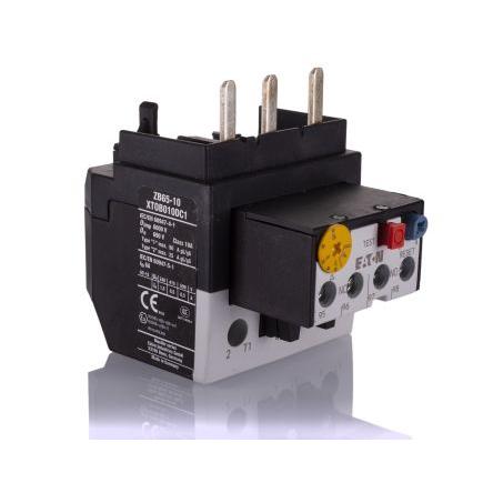 Eaton Relé na přetížení, rozsah: ZB65 1 NO/1 NC s Automaticky a ručně resetováním a hodnotami FLC motoru 10A, 6 A 10A