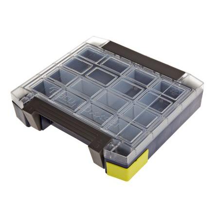 Přihrádková krabice 11 přihrádek Šedá, Polykarbonát, Polypropylen 55 mm x 241mm x 225 mm Raaco
