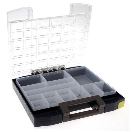 Přihrádková krabice 14 přihrádek Modrá, Polykarbonát, Polypropylen 55 mm x 354mm x 323 mm Raaco
