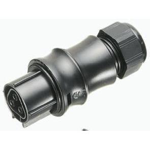 Wieland Konektor pro osvětlení, řada: RST20i3 Kabel Vnitřní Kulatý konektor Šroubová 20A, IP68 barva Černá, formát pólů:
