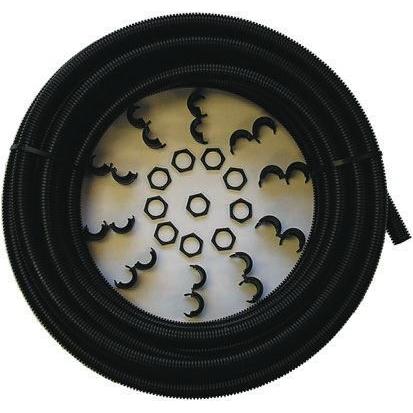 RS PRO Instalační trubka Černá 20 mm Plastové, IP54 10 m