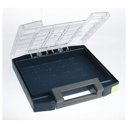Přihrádková krabice Modrá, Polypropylen, Polykarbonát 55 mm x 298mm x 284 mm Raaco