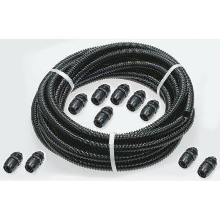 RS PRO Instalační trubka Černá 25 mm Polyvinylchlorid, IP55, IP54, IP67 10 m