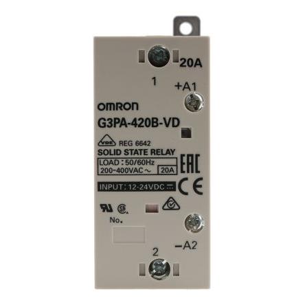 Omron Polovodičové relé 20 A Lišta DIN SPST-NO 440 V G3PA 30V