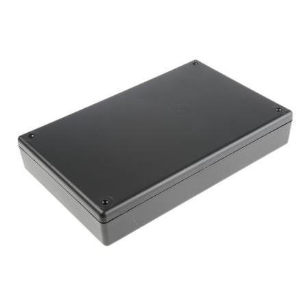 Hammond Pouzdro, řada: 1599 IP54 Nestíněný barva Černá barva Černá Samozhášecí ABS 220 mm 40 mm 140 mm