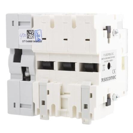 Socomec Pojistka odpojovač spínače, řada: FUSERBLOC 3pólový 10 A 32A velikost pojistky A1