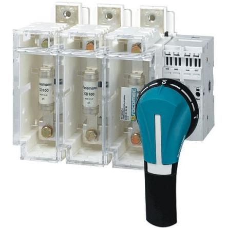 Socomec Pojistka odpojovač spínače, řada: FUSERBLOC 3pólový 10 A 160A velikost pojistky B2, B1
