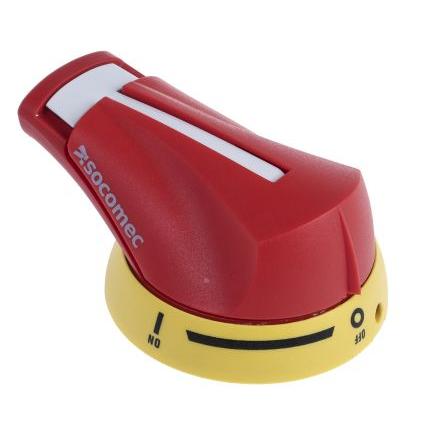 Otočná klika Žlutá, Červená, řada: FUSERBLOC pro IP65 Socomec
