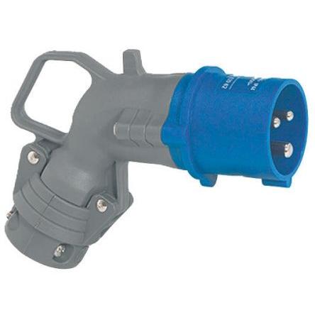 Legrand Průmyslový napájecí konektor, řada: HYPRA, IP44, Kabel, formát pólů: 2P+PE, orientace těla: Pravý úhel barva