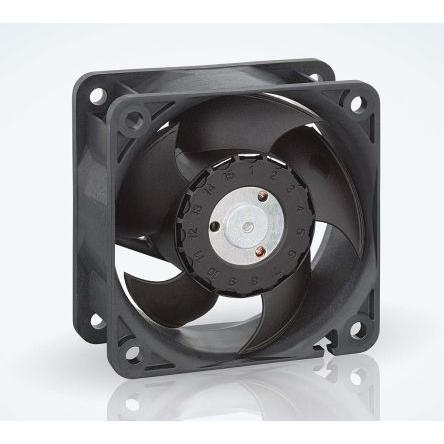 ebm-papst Axiální ventilátor, řada: 620, průtok vzduchu: 40 m³/h 2.2 W 24V dc 92 mA IP20 60 mm 60mm 25 mm